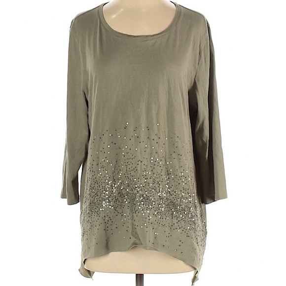 Chico’s long sleeve tee size 1 or medium - Picture 1 of 7